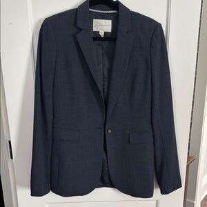 Banana Republic Blue Wool-Blend Blazer Modern Fit